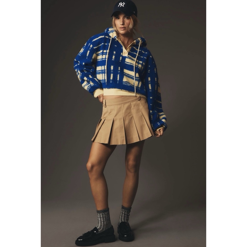 Anthopologie Porrirge Quinn Sherpa Fleece Hoodie